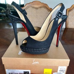 Christian Louboutin Indiana Sling Pump 140 Sz.39.5